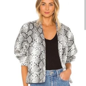 •NWOT |•LPA•| AMAZE! The Billie Subtle Sequin Faux Snakeskin Jacket⏳
